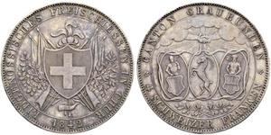 4 Franc Svizzera Argento 