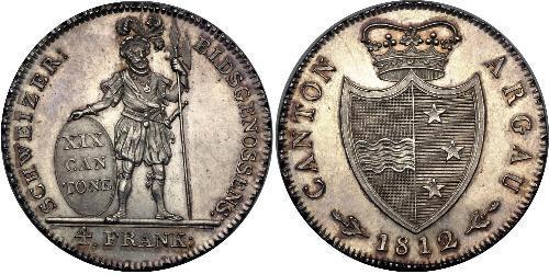 4 Franc Svizzera Argento 