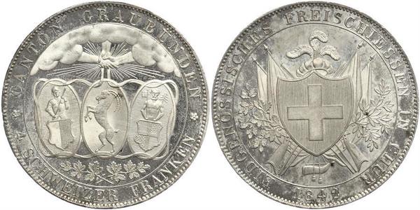 4 Franc Svizzera Argento 