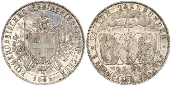 4 Franc Svizzera Argento 