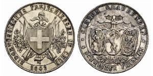 4 Franc Suiza Plata 