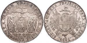 4 Franc Suiza Plata 