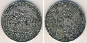 4 Franc Suiza Plata 