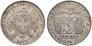 4 Franc Suiza Plata 