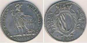 4 Franc Suiza Plata 