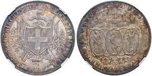 4 Franc Suiza Plata 