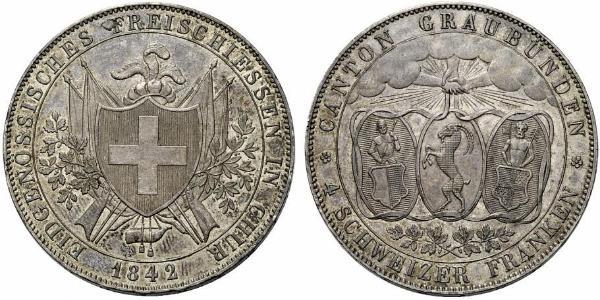 4 Franc Suiza Plata 
