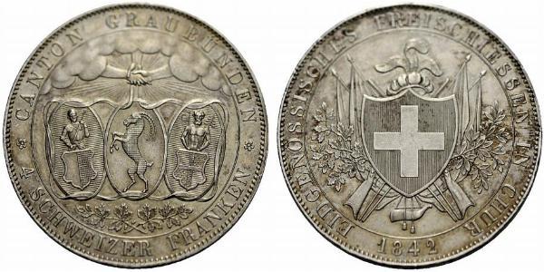 4 Franc Suiza Plata 