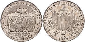 4 Franc Schweiz Silber 