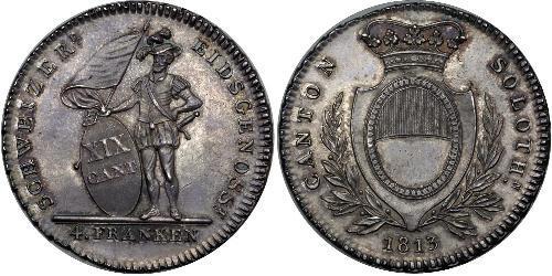 4 Franc Schweiz Silber 