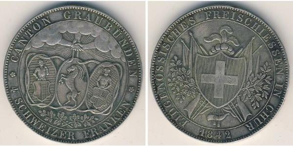 4 Franc Schweiz Silber 