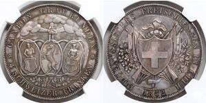 4 Franc Switzerland Silver 