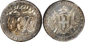 4 Franc Switzerland Silver 