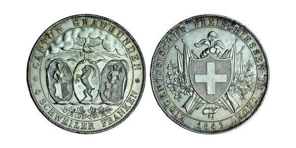 4 Franc Switzerland Silver 