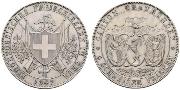 4 Franc Switzerland Silver 