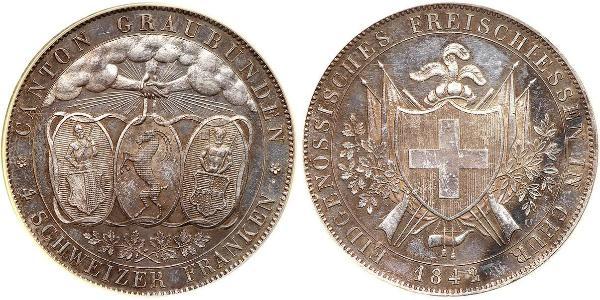 4 Franc Switzerland Silver 