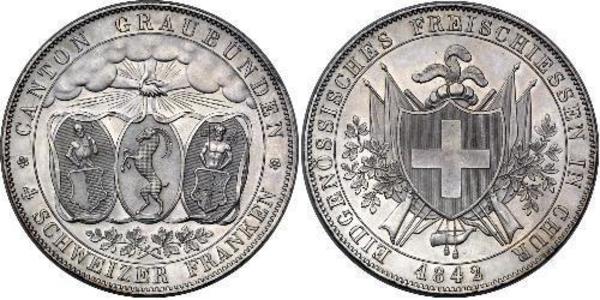 4 Franc Switzerland Silver 