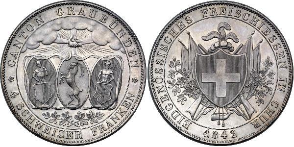 4 Franc Switzerland Silver 
