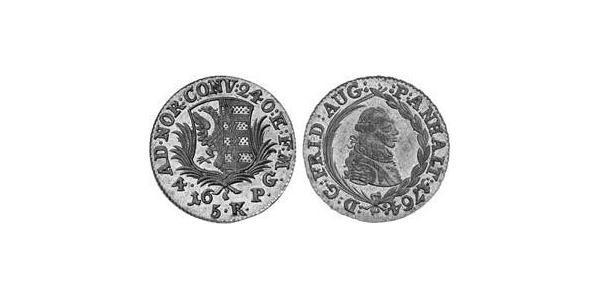 4 Groschen Anhalt-Zerbst  (1544 - 1796) Argento Federico Augusto di Anhalt-Zerbst(1734 – 1793)