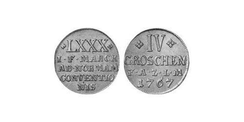 4 Groschen Fürstentum Anhalt-Zerbst  (1544 - 1796) Silber Friedrich August (Anhalt-Zerbst)(1734 – 1793)