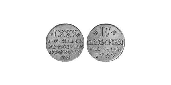 4 Groschen Principality of Anhalt-Zerbst (1544 - 1796) Срібло Frederick Augustus, Prince of Anhalt-Zerbst (1734 – 1793)