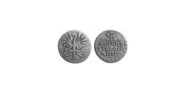 4 Heller Reichsstadt Aachen (1306 - 1801) Kupfer 