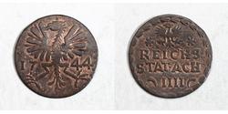 4 Heller Free Imperial City of Aachen (1306 - 1801) 銅 