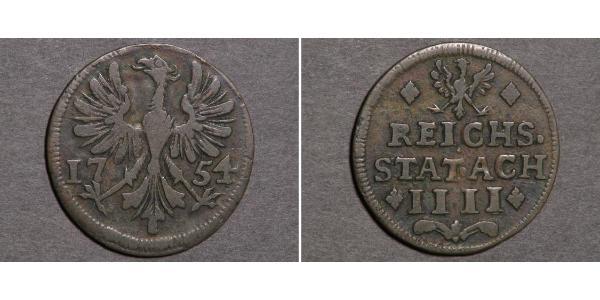 4 Heller Free Imperial City of Aachen (1306 - 1801) 銅 
