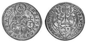 4 Kreuzer Principato vescovile di Bamberga (1245–1802) Argento 