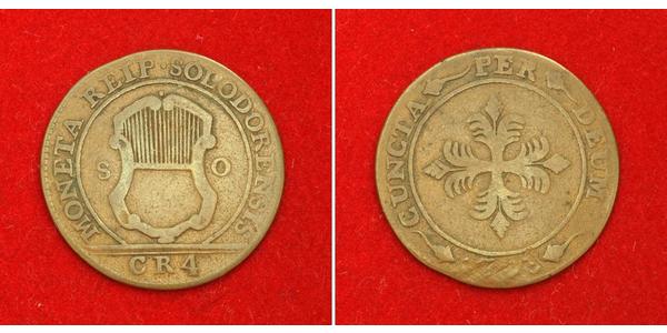 4 Kreuzer Suisse Billon Argent 