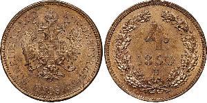 4 Kreuzer Imperio austríaco (1804-1867) Cobre 