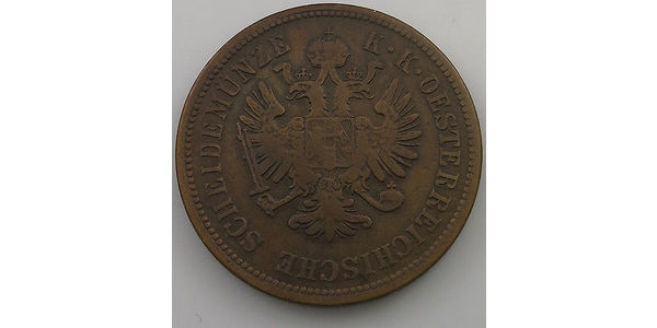 4 Kreuzer Imperio austríaco (1804-1867) Cobre 