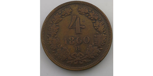 4 Kreuzer Austrian Empire (1804-1867) Copper 