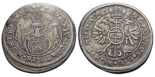 4 Kreuzer Österreich Silber 