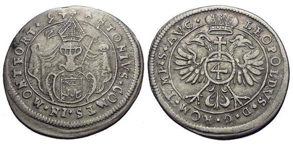 4 Kreuzer Austria  Silver 