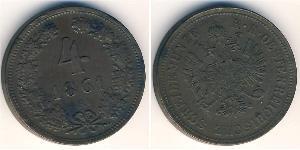 4 Kreuzer 奧地利帝國 (1804 - 1867) 銅 