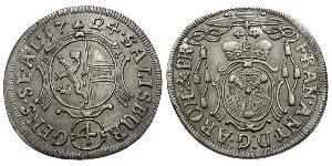 4 Kreuzer / 4 Batz Salzburgo Plata 