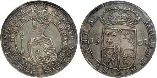 4 Mark Suède Argent Charles IX de Suède  (1550-1611)