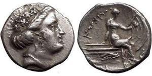 4 Obol / 1 Tetrobol Antikes Griechenland (1100BC-330) Silber 