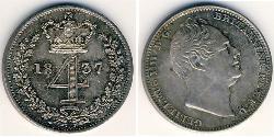 4 Penny 英国 銀 