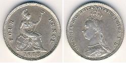 4 Penny 英国 銀 