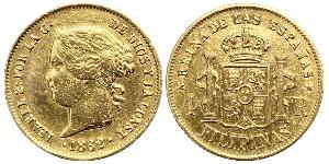 4 Peso Philippinen Gold Isabella II of Spain (1830- 1904)