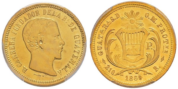 4 Peso Guatemala Or 