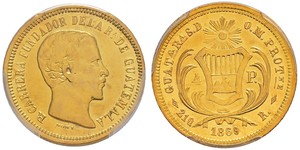 4 Peso Guatemala Oro 