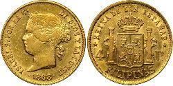 4 Peso 菲律宾 金 Isabella II of Spain (1830- 1904)