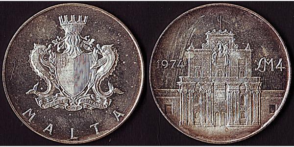 4 Pound Malta Plata 