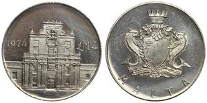 4 Pound Malta Silber 