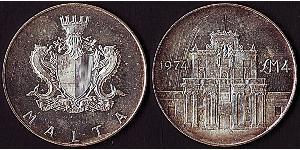 4 Pound Malta 銀 