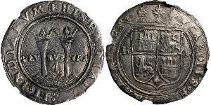 4 Real Nouvelle-Espagne (1519 - 1821) Argent Charles V du Saint-Empire  (1500-1558)