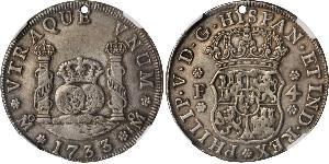 4 Real Nouvelle-Espagne (1519 - 1821) Argent Philippe V d